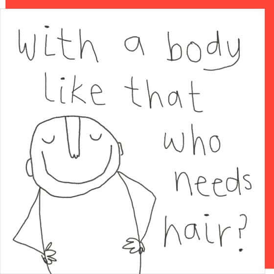 Hair Novelty Card