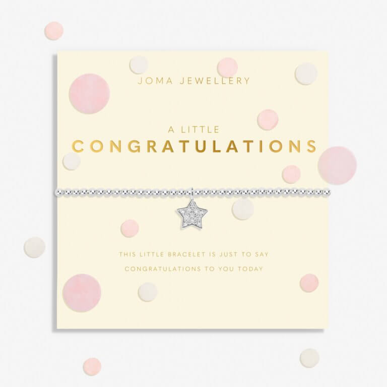 Joma Jewellery Confetti A Little 'Congratulations' Bracelet