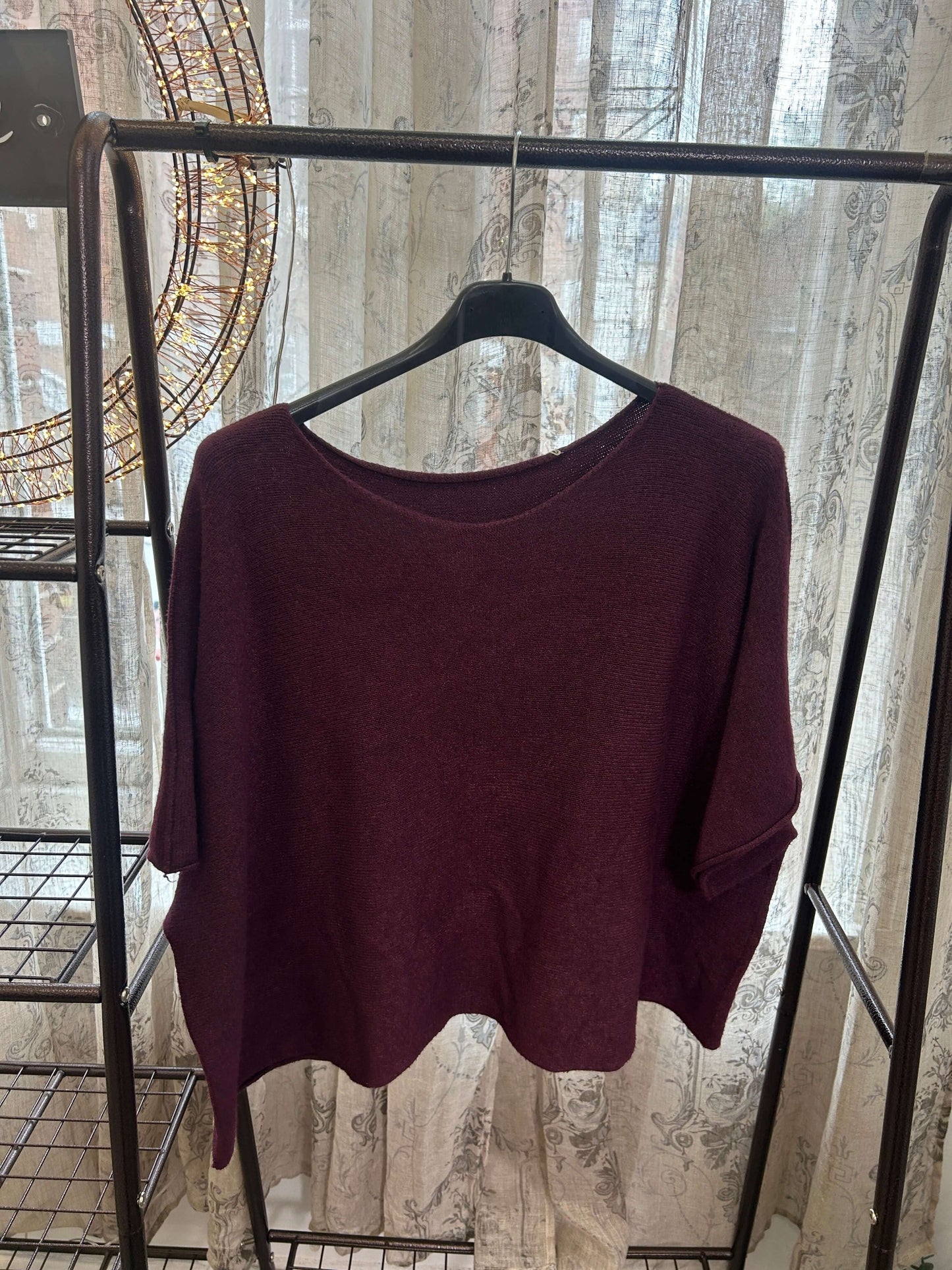Torzi Boxy Swing Fine Knit Jumper