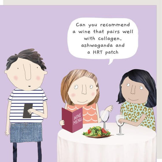 Pairs Well Novelty Card