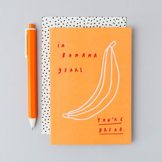 Banana Bread Novelty Card