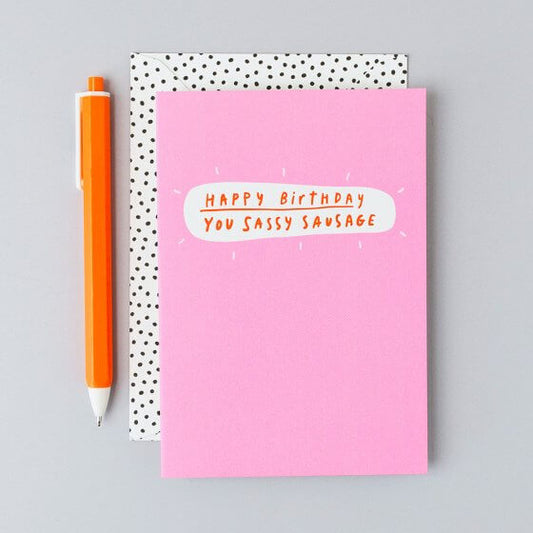 Sausage Novelty Card