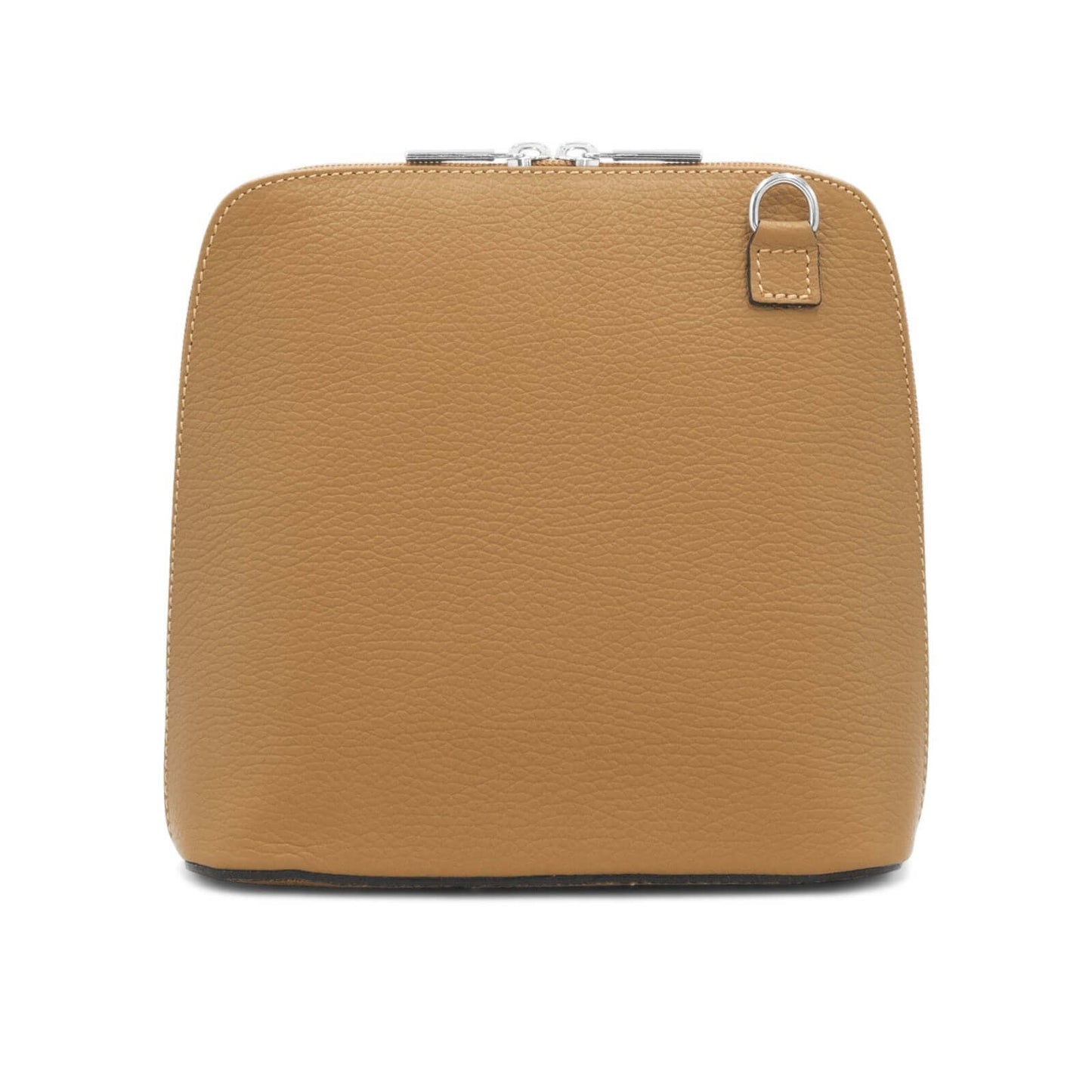 Leather Clamshell Shoulder Bag