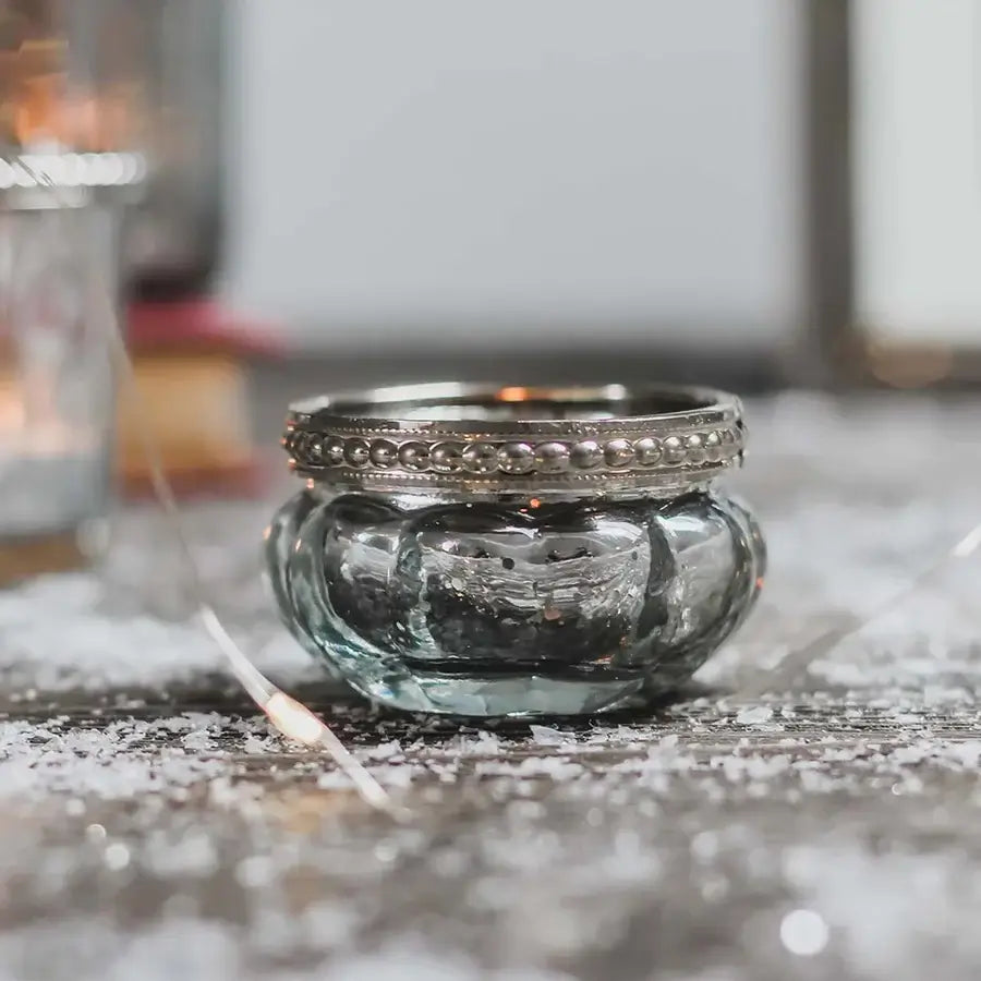 Biggie Best - Queen Ann Small Glass Pot Tealight Holder