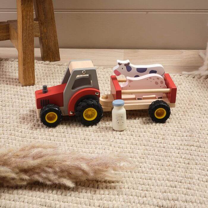 Wooden Tractor Toys With Animals