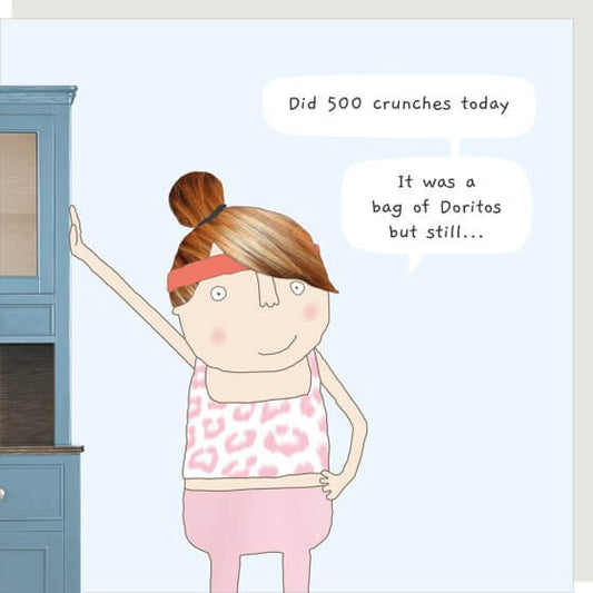 Crunches Novelty Card