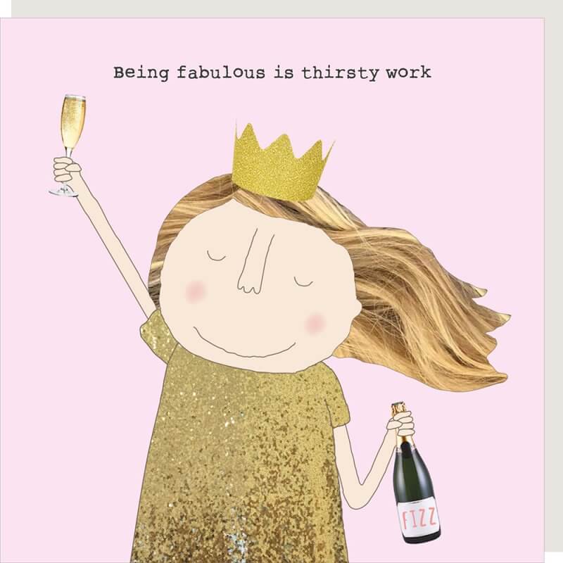 Thirsty Novelty Card