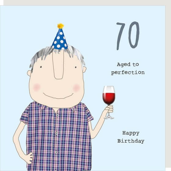 70 Boy Perfection Birthday Novelty Card