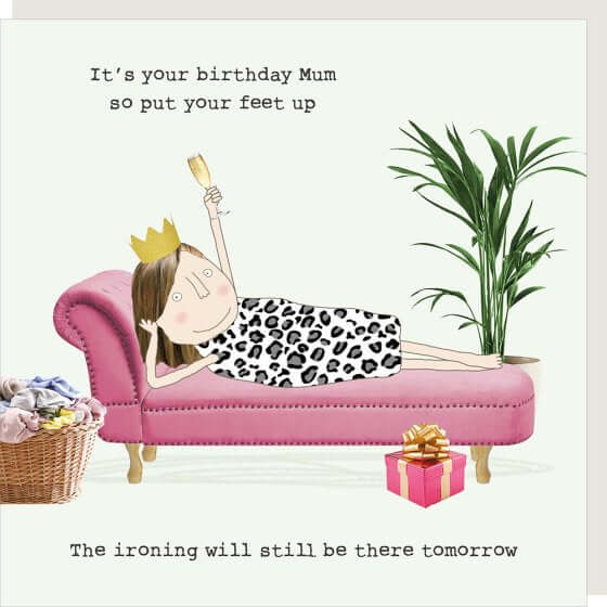 Mum Feet Up Novelty Card