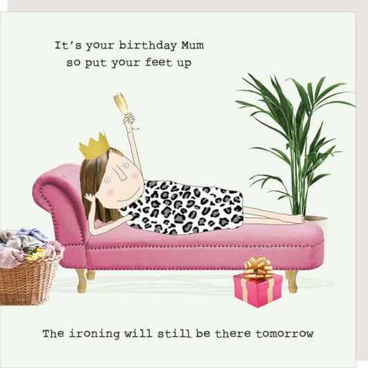 Mum Feet Up Novelty Card