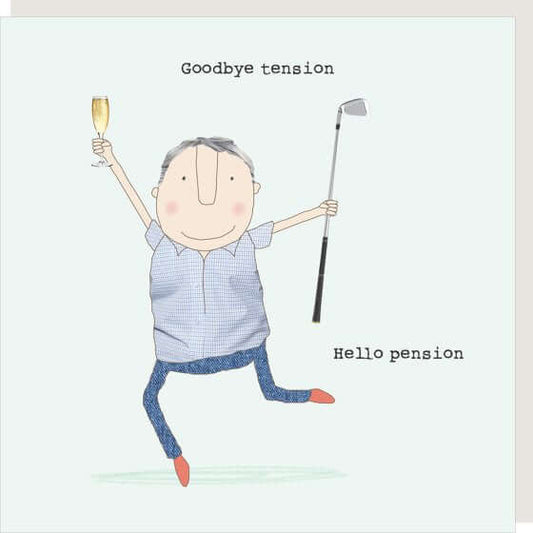 Hello Pension Novelty Card