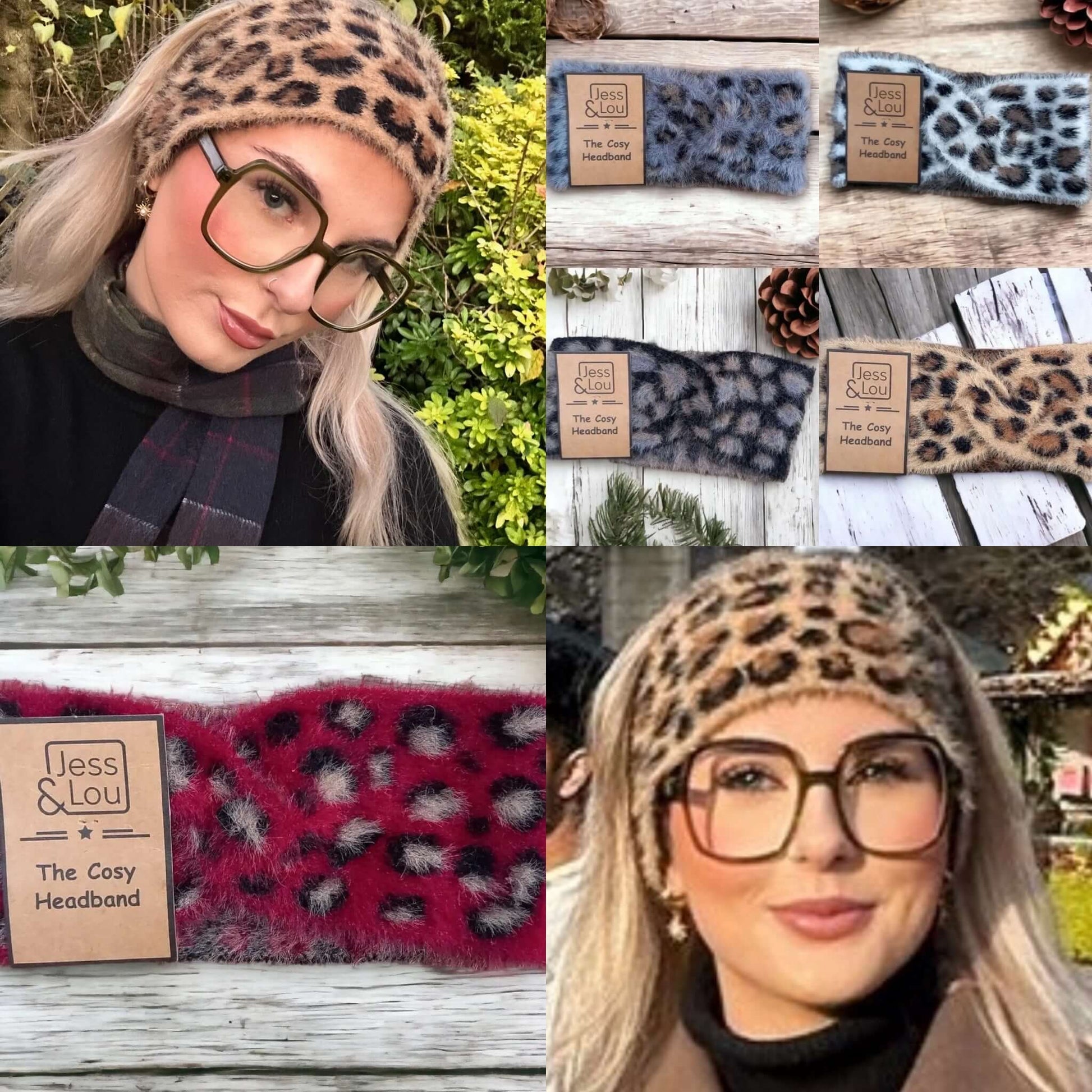 Jess & Lou - Cosy Leopard Print Headband