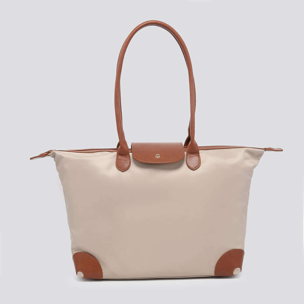 Nylon Snap Closure Shoulder Bag
