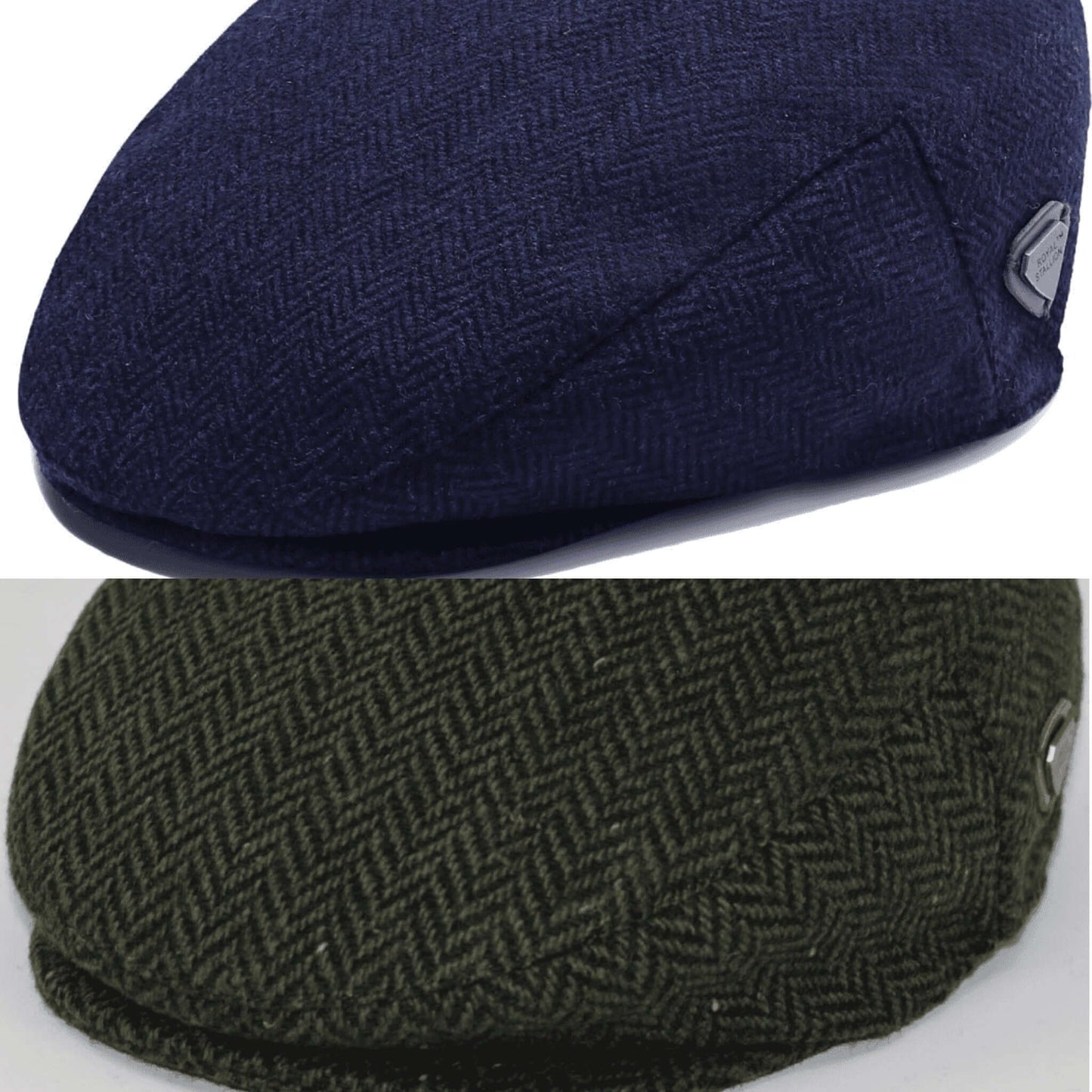 Herringbone Gentlemens Style Newsboy Flat Cap