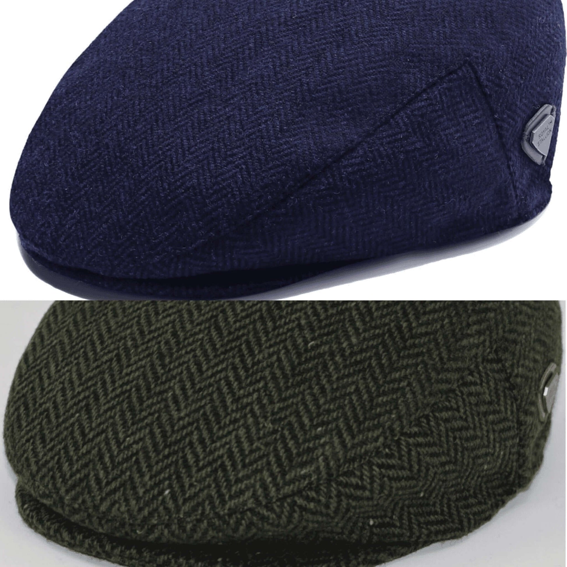 Herringbone Gentlemens Style Newsboy Flat Cap