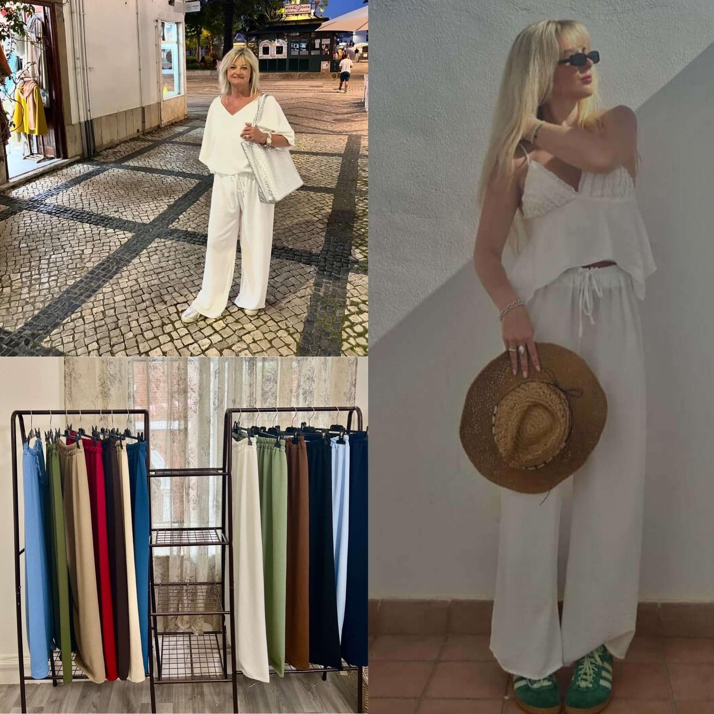 Elegant Wide Leg Palazzo Trousers