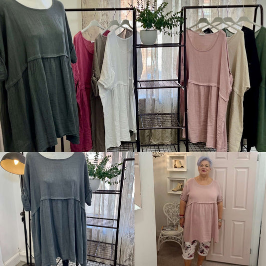 Melanie Cotton Tunic Dress