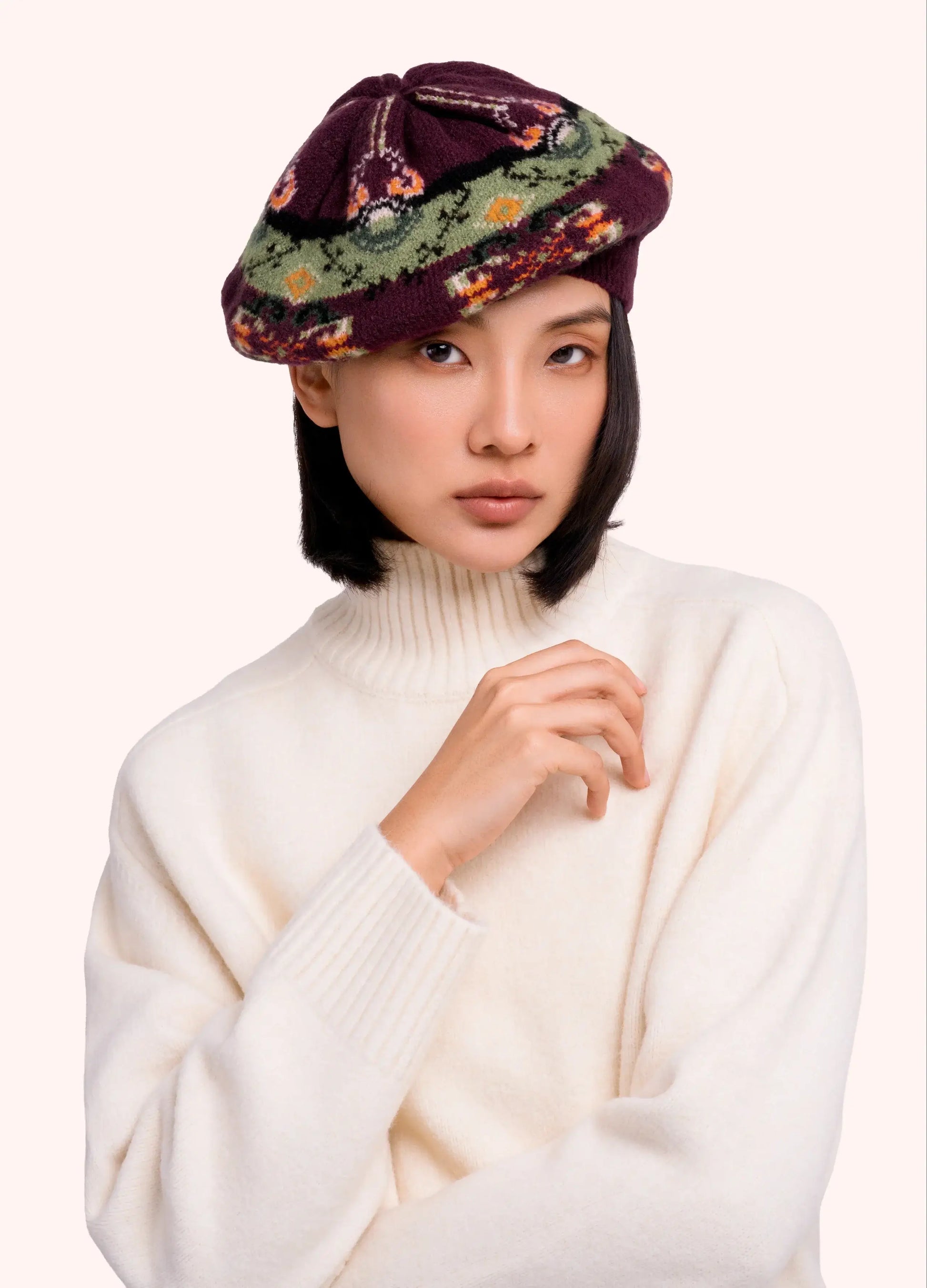 Powder Design Scandi Beret - Damson Mix
