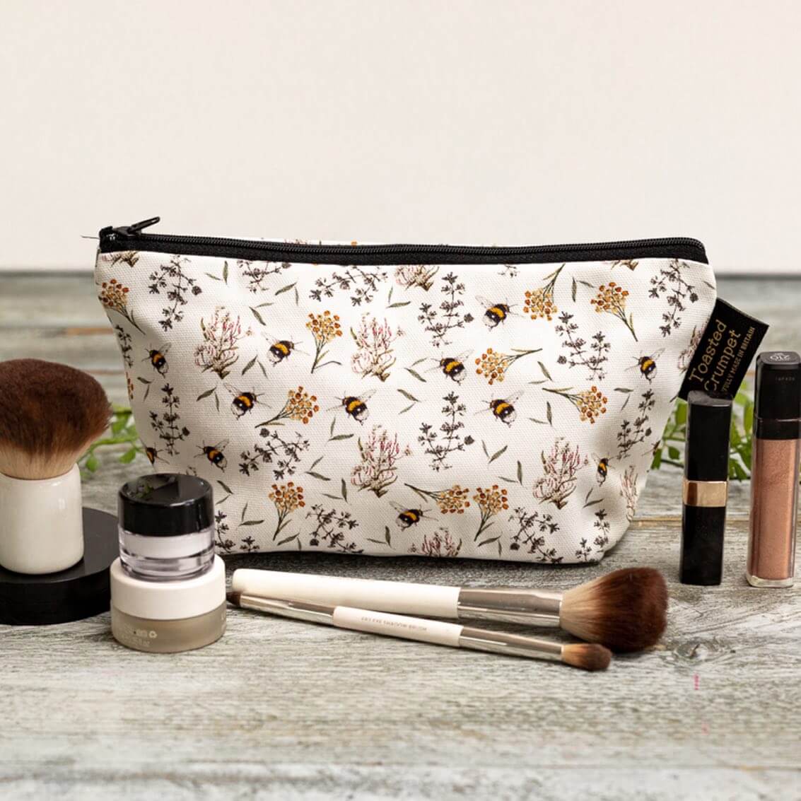 Bee & Honeysuckle Makeup Bag