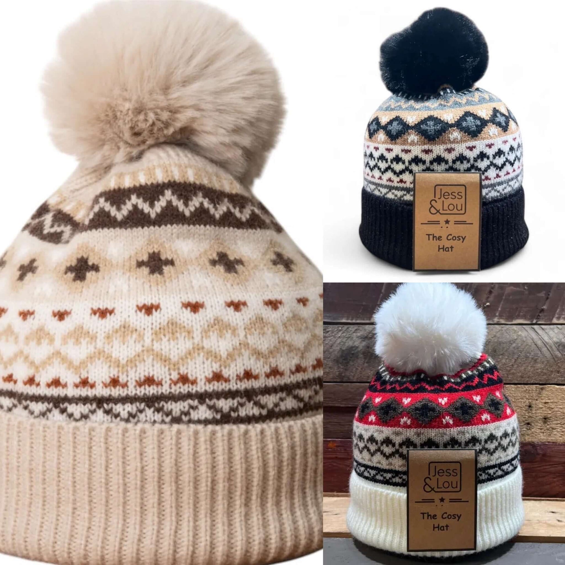 Jess & Lou - Unisex Nordic Cosy Bobble Hat