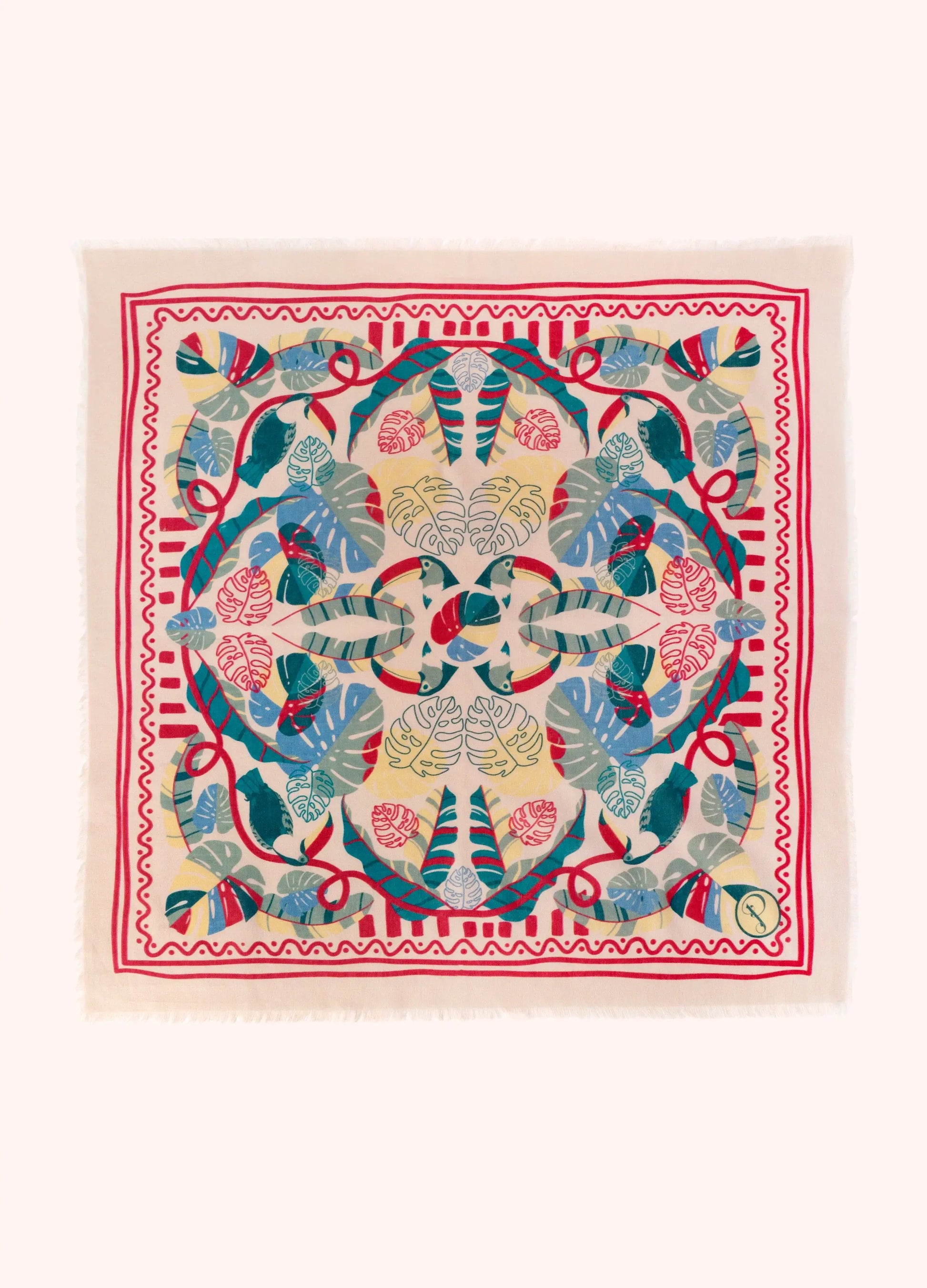 Powder Designs Cotton Bandana - Tropical Toucan