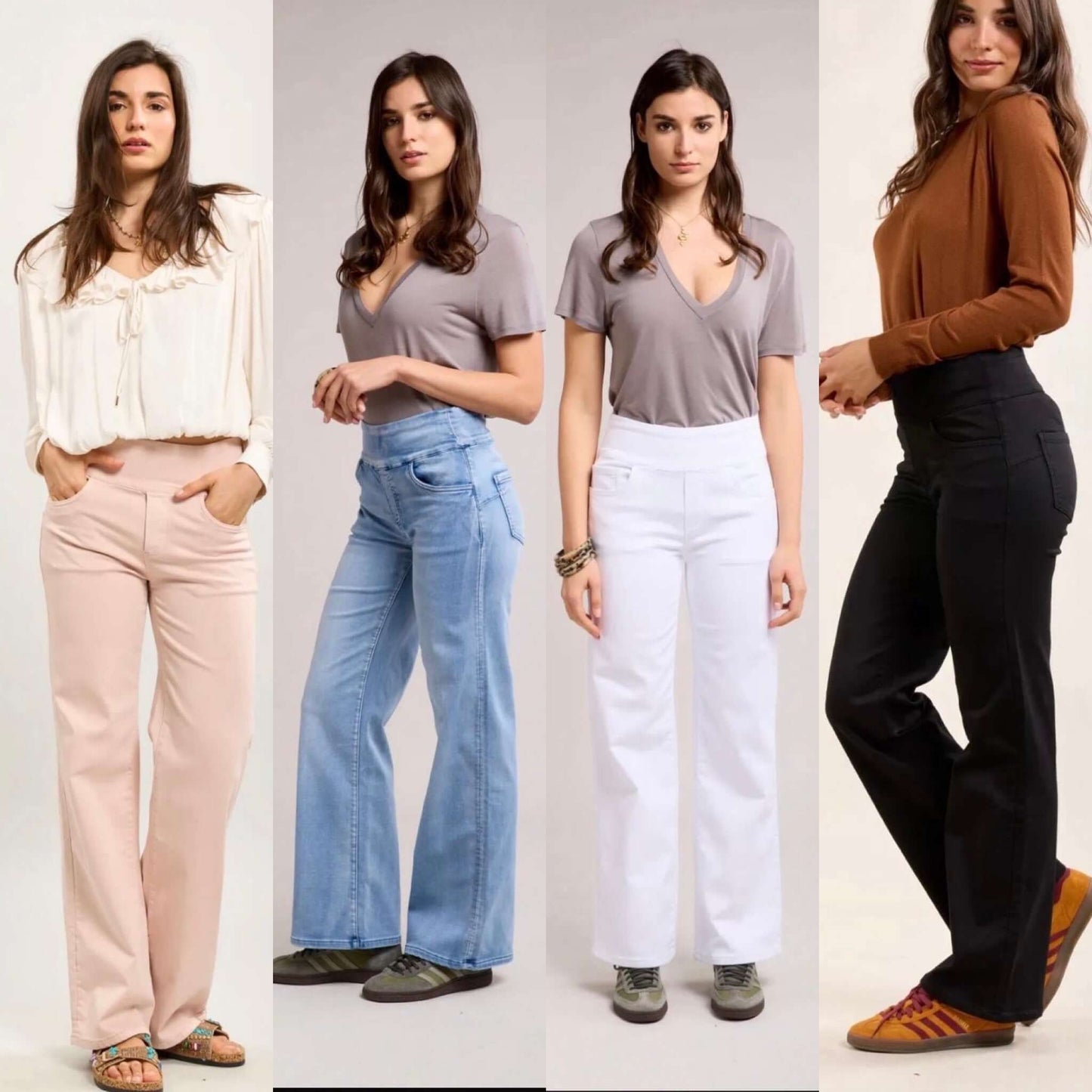 Tocada - Wide Leg Stretchy Jeans/Jegging