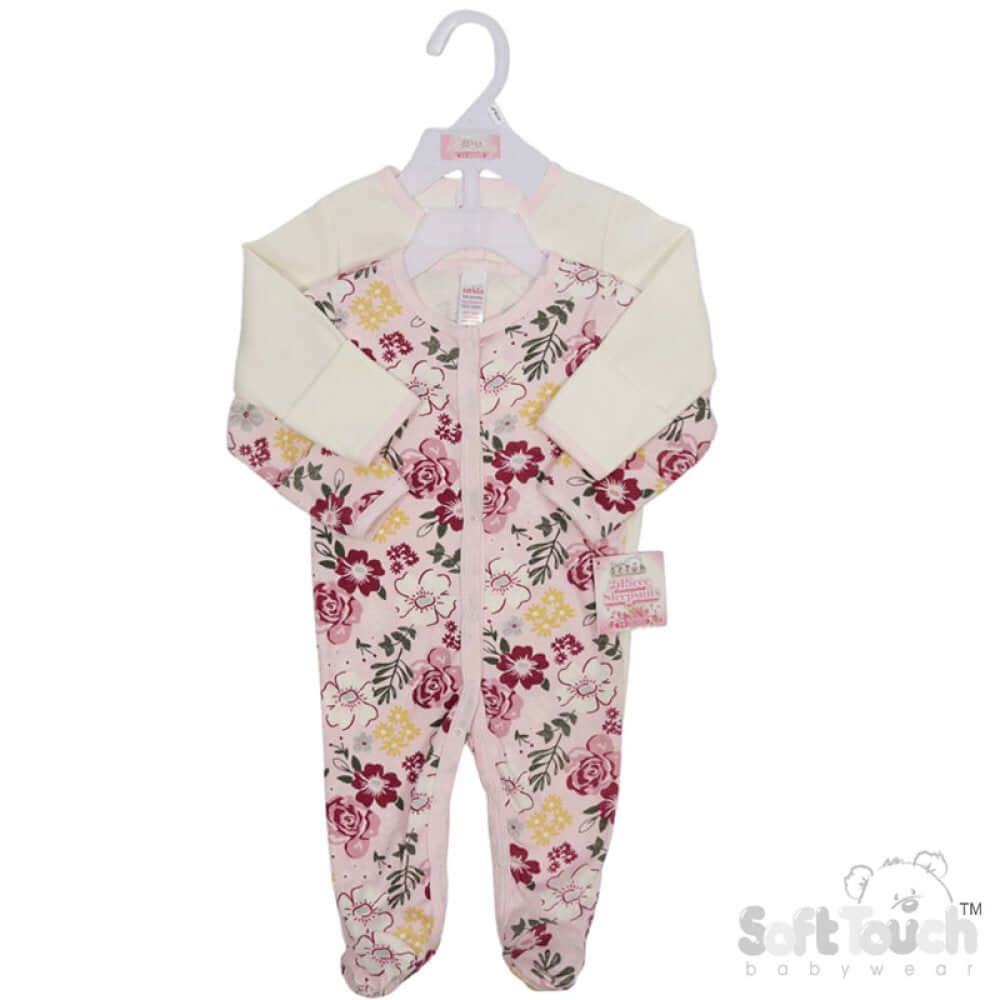 Girls Two Pack Sleepsuit