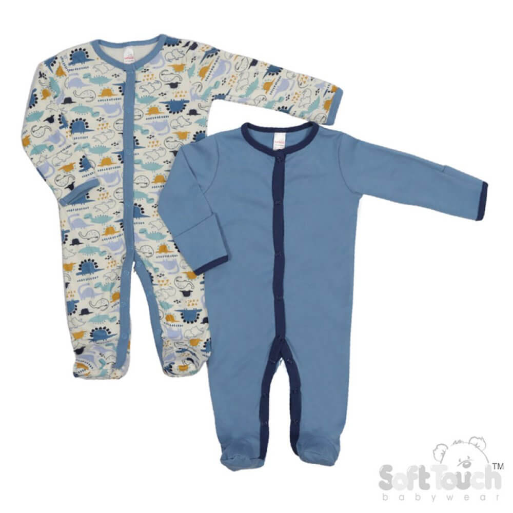 Boys Two Pack Sleepsuit