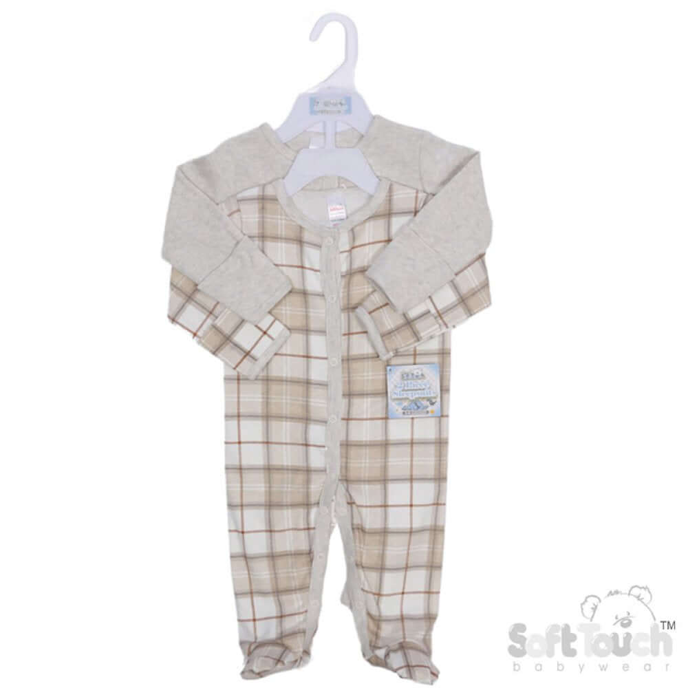 Unisex Two Pack Checkered Sleepsuit