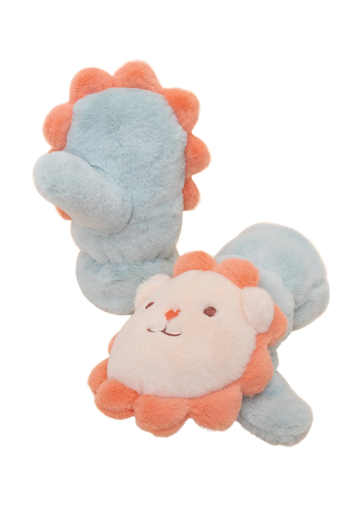 Powder Design Kids Cute Lion Fluffy Mittens - Ice