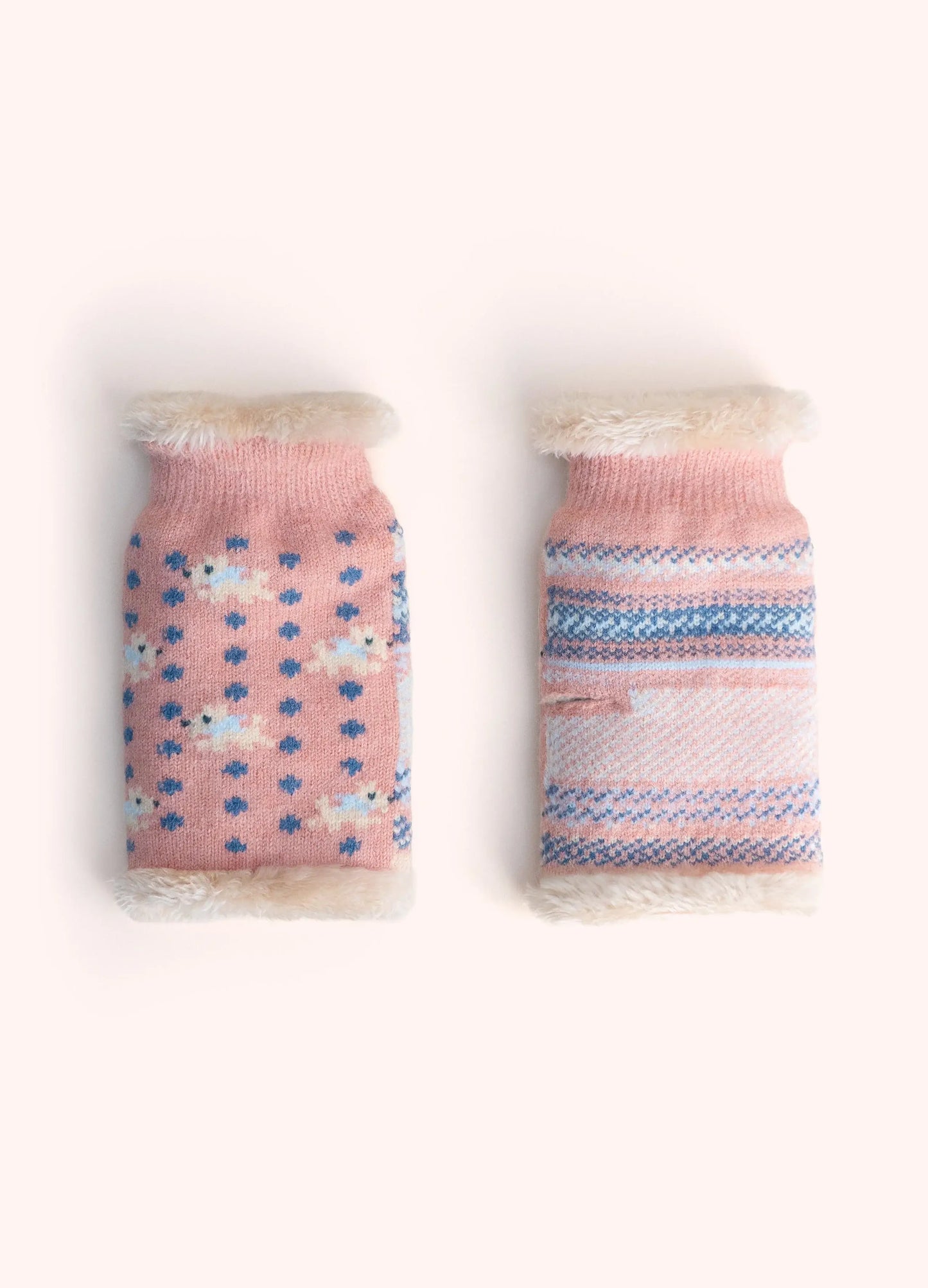 Powder Design Westie Wrist Warmers/Mittens - Candy