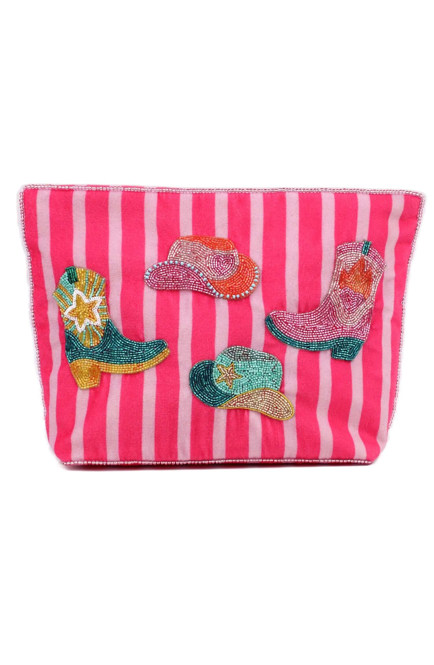 Cowgirl Large Stripe Pouch Bag