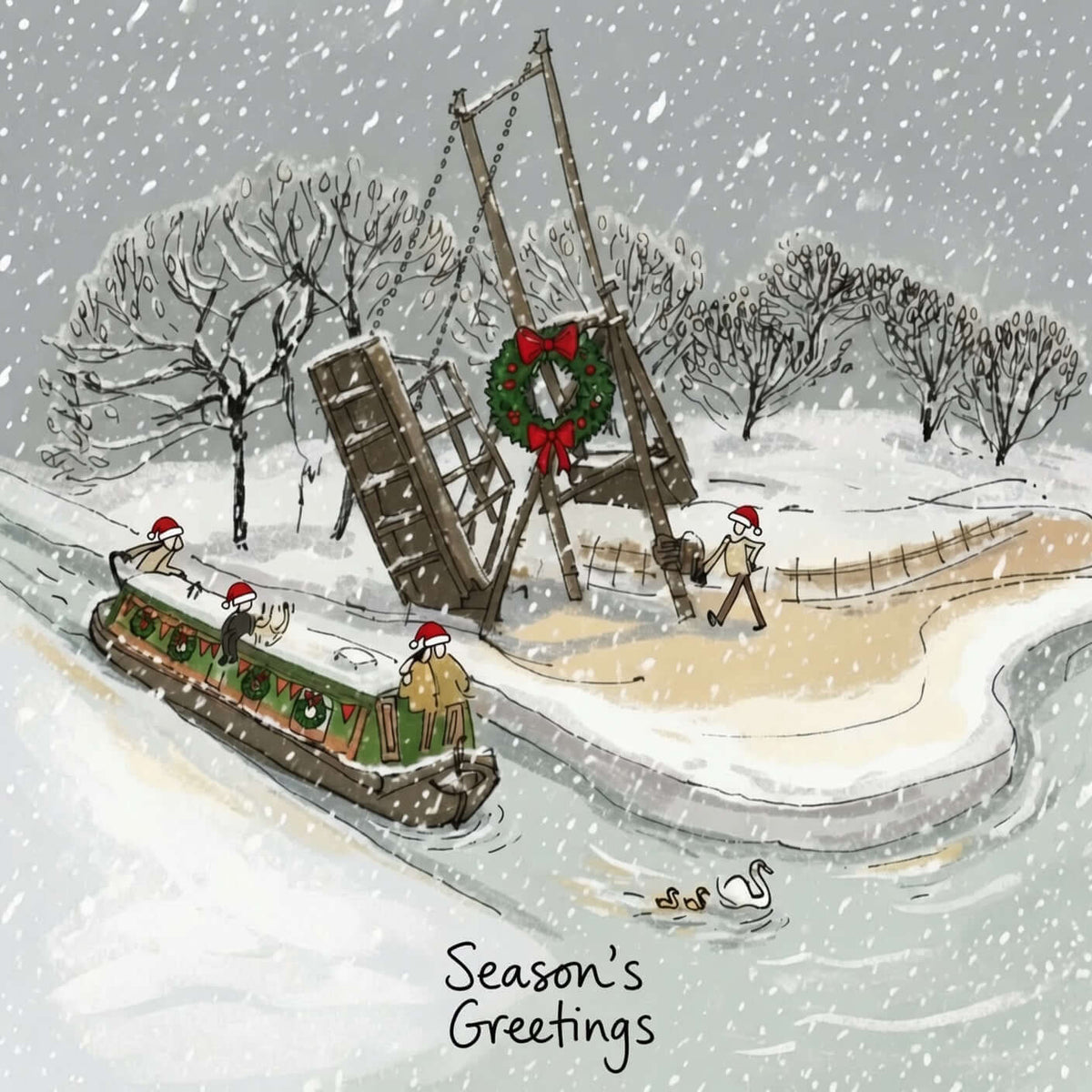 Whitchurch Shropshire Christmas Greetings Card