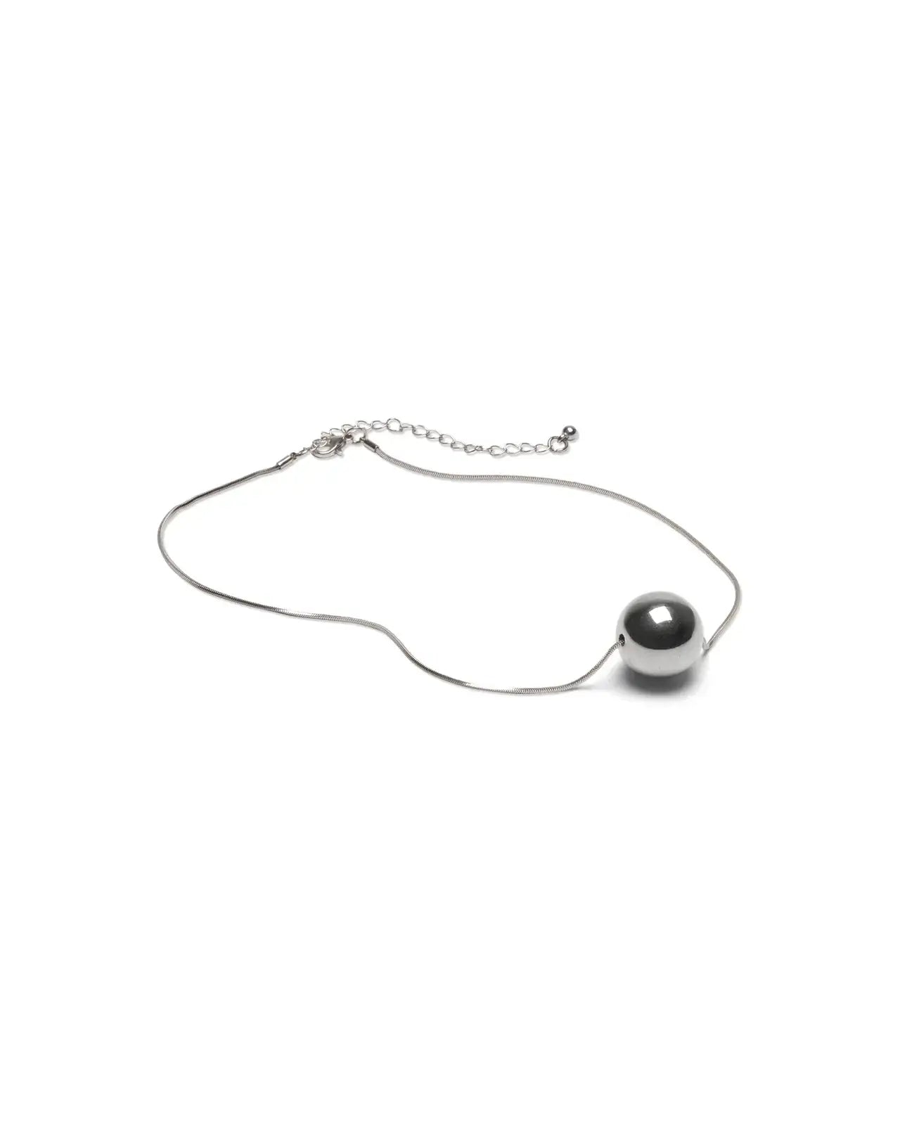 Chalk UK - Pendle Large Ball Necklace, Silver