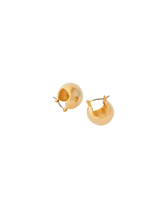 Chalk Uk - Ball Huggie Earrings | Gold