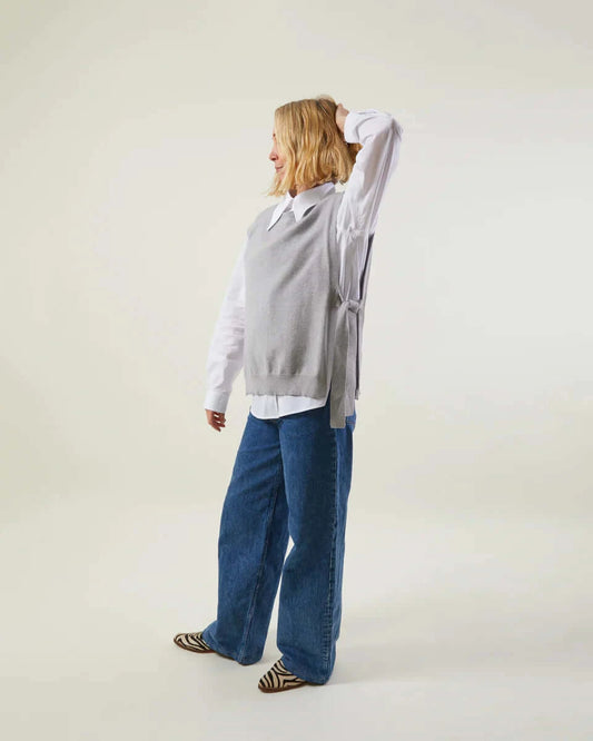 Chalk Clothing - Tiff Knit Tabard in Grey