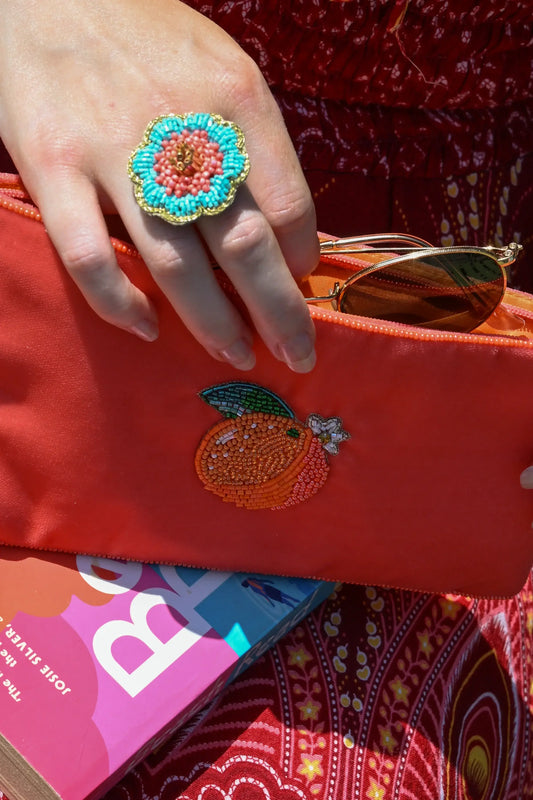 Beaded Flower Rings