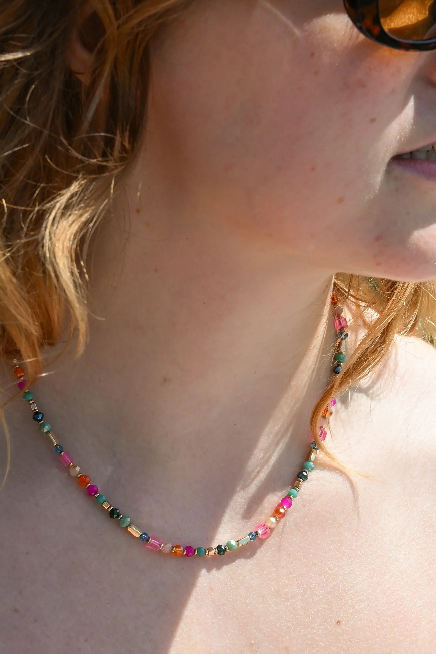 Rainbow Beaded Necklace