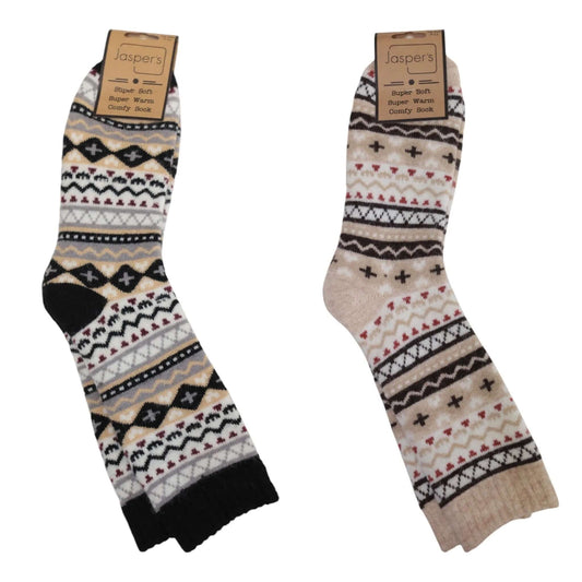 Jasper's - Men's Nordic Print Cosy Socks