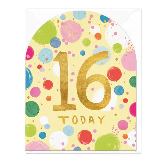 16 Today Birthday Card