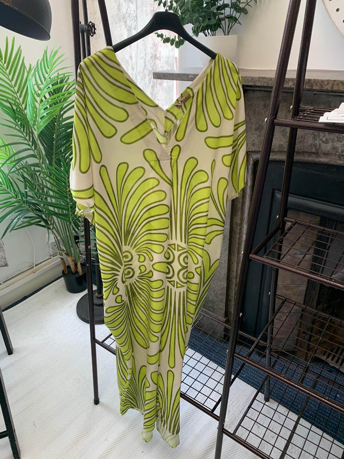 Palm Leaf Maxi Dress