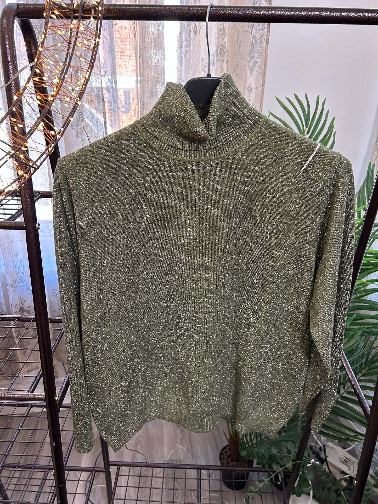 Sophie Glittery Polo Neck Jumper