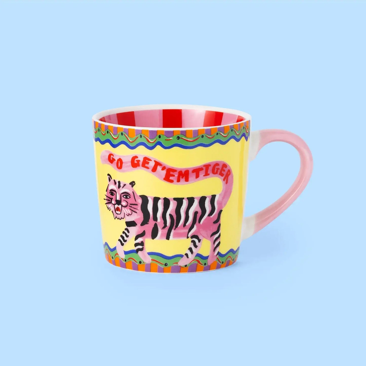 'Go Get 'Em Tiger' Stripe Mug