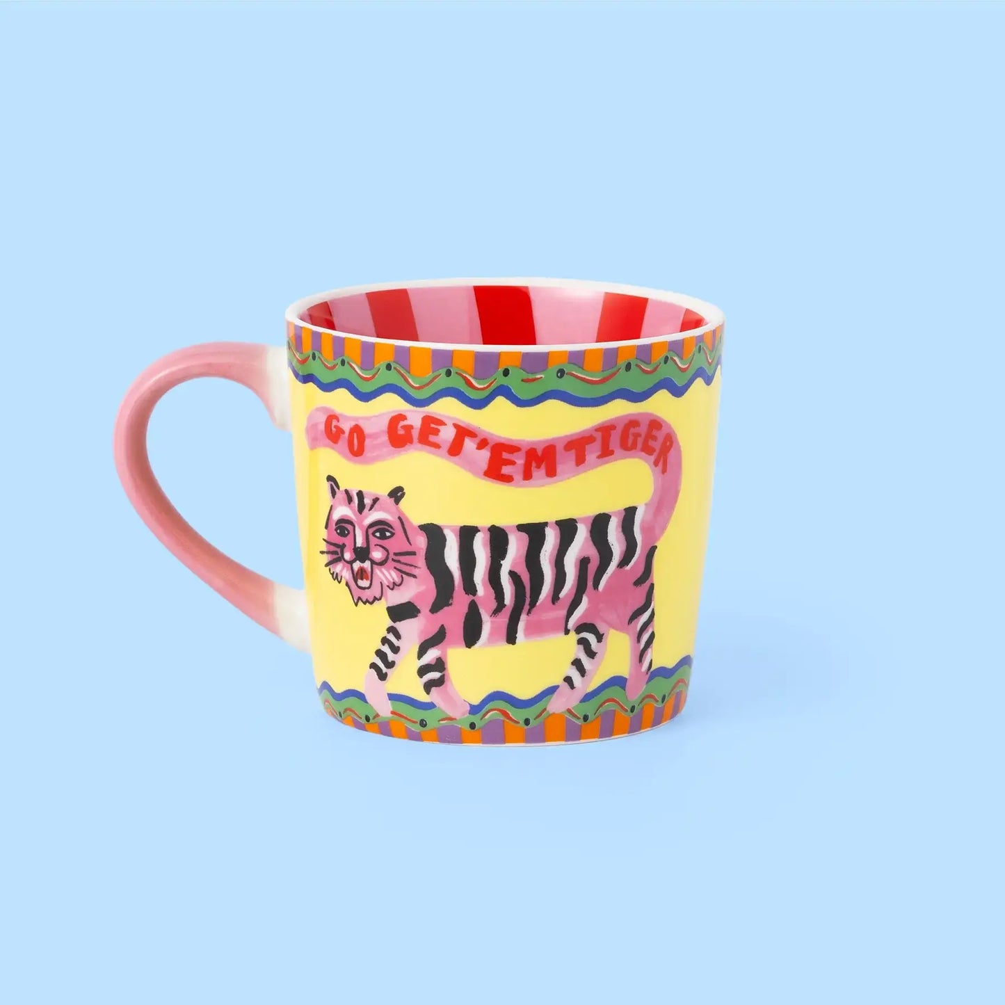'Go Get 'Em Tiger' Stripe Mug