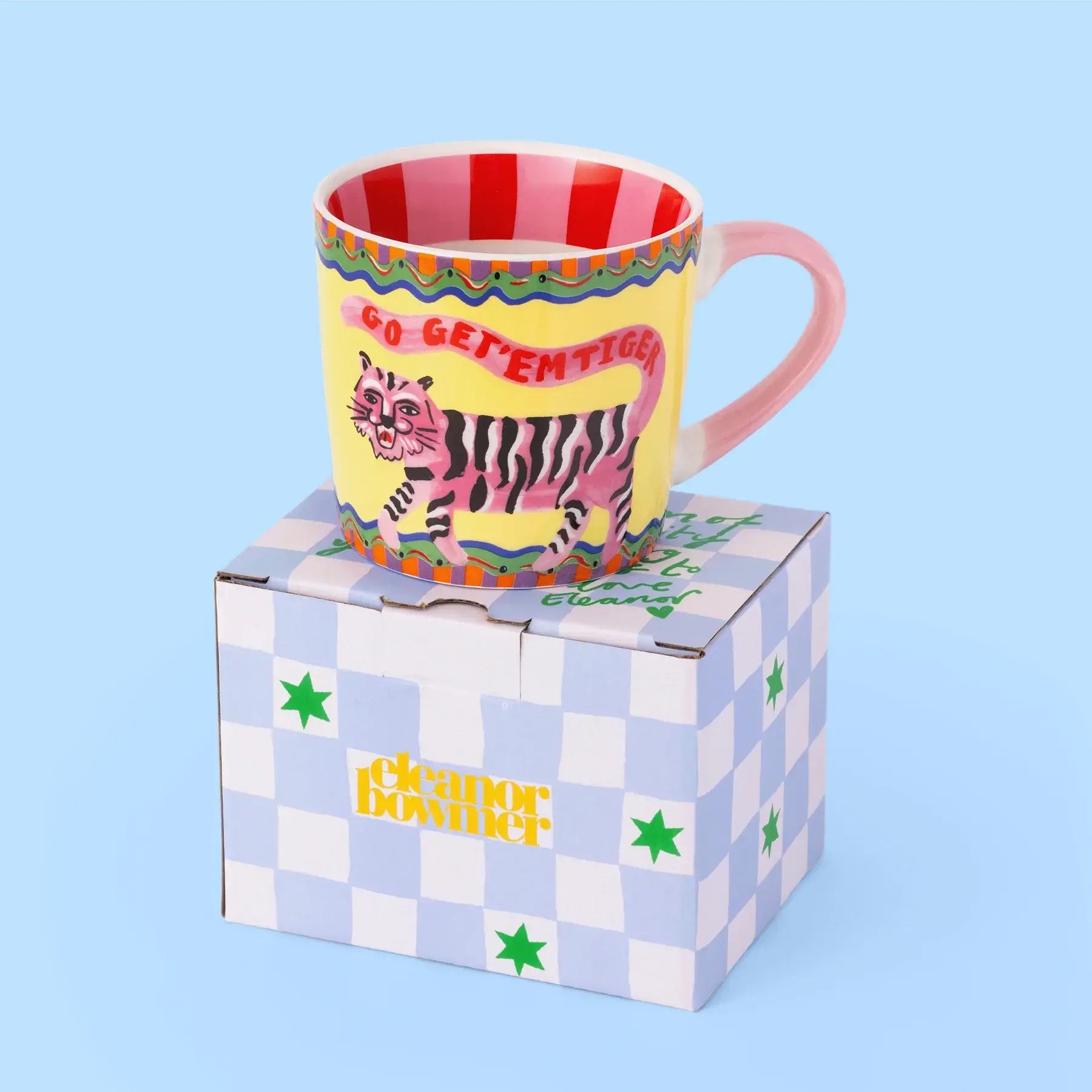 'Go Get 'Em Tiger' Stripe Mug