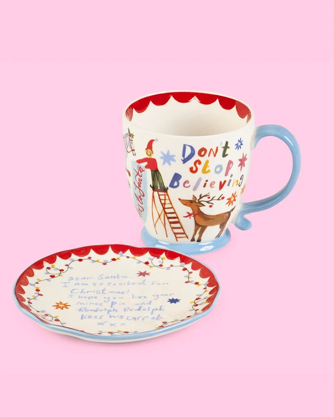 Dear Santa Mug & Snake Plate