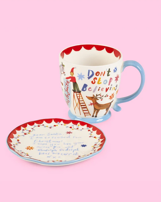 Dear Santa Mug & Snake Plate