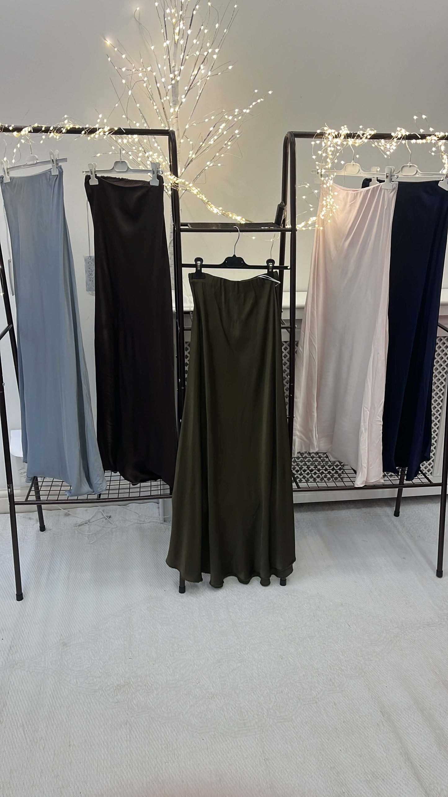 Bianca Satin Bias Maxi Skirt