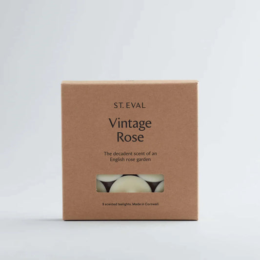 St Eval Artisan Candles - Vintage Rose Scented Tealights