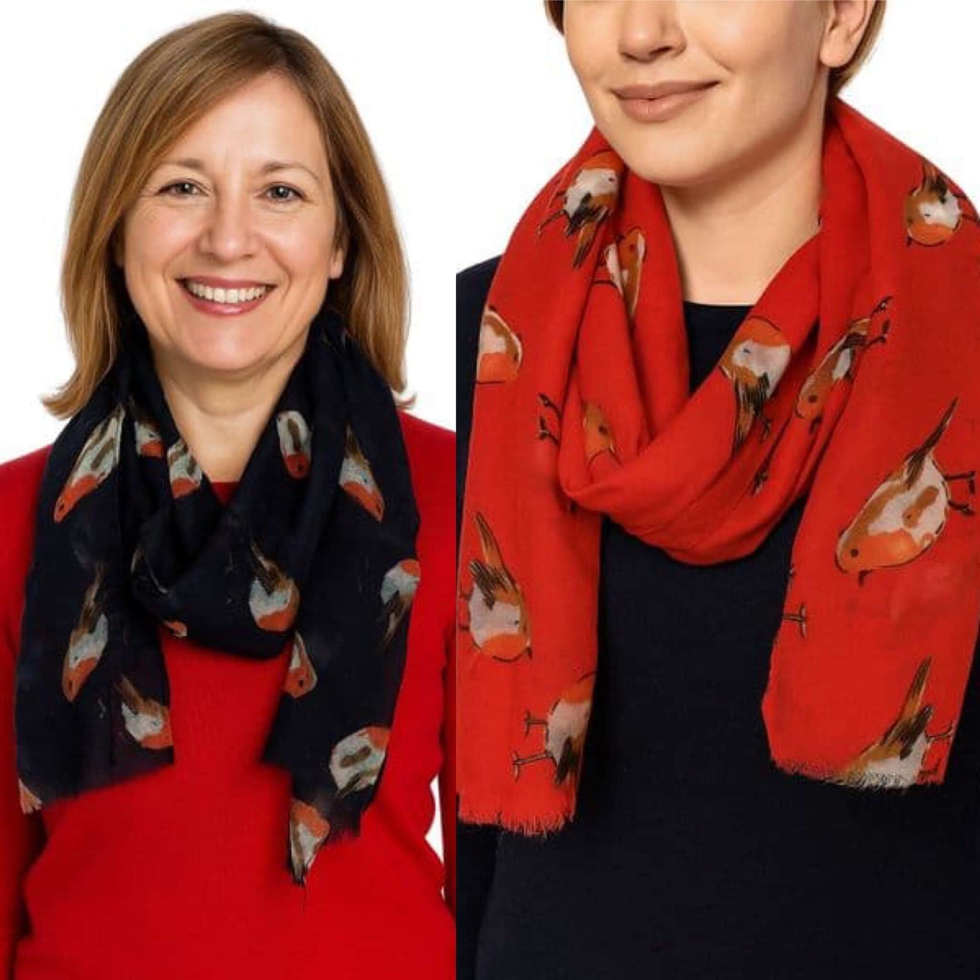 Lightweight Glitter Robin Scarf